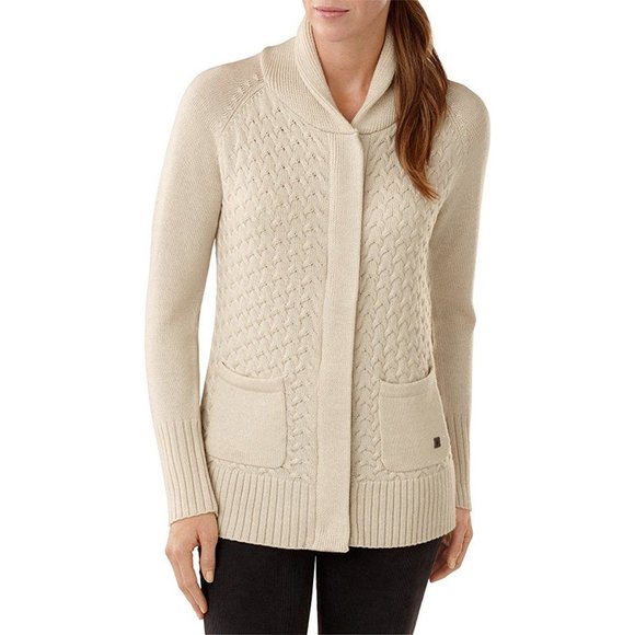 Smartwool Sweaters | Smartwool Hesperus Full Zip Cardigan | Color: Cream/White | Size: S | Emiliaeleak's Closet